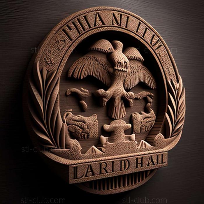 3D model Haiti  Republic of Haiti (STL)